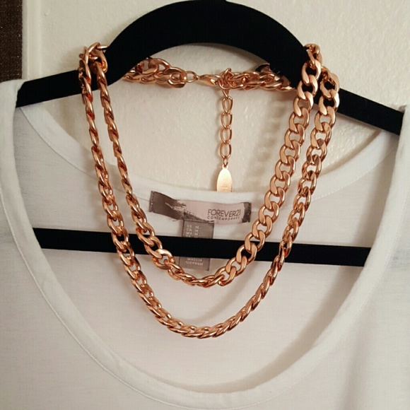 Baublebar for PopSugar Rose Gold Double Chain