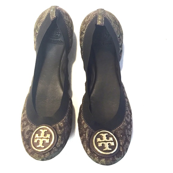 Tory Burch Brown Leopard Caroline Flats