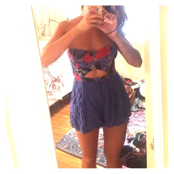 Free people tie back romper
