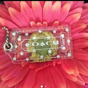 COACH POPPY CLEAR/WHITE STAR HANGTAG