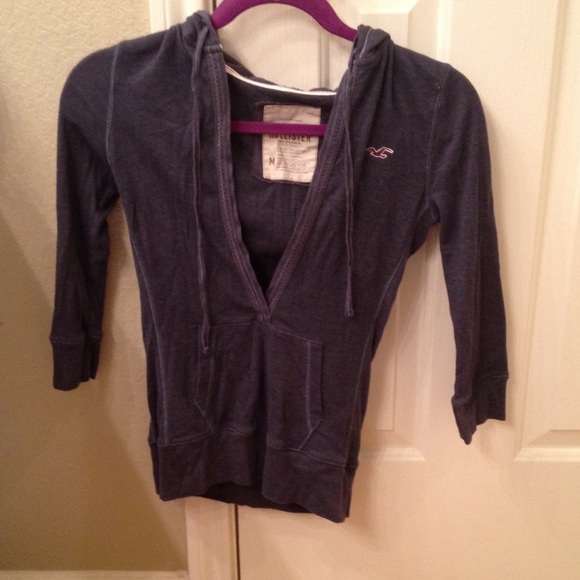 Navy blue hollister hoodie