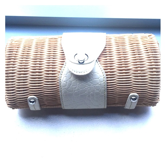 Wicker  clutch bag