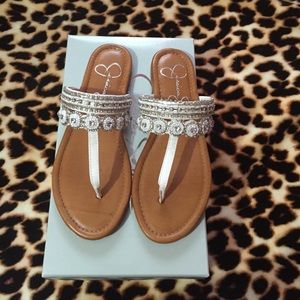 Cute white sandals