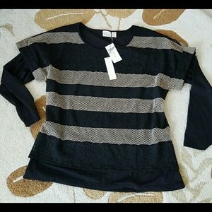 Chicos 'Larisa lace insert top'