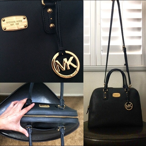 AUTHENTIC Michael Kors Saffiano Leather Satchel - Picture 3 of 4