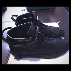 Buscemi 100MM High-Tops - Black/Black - Size 11US