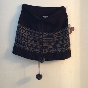 Mini winter skirt with detail