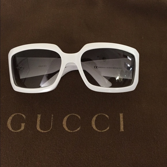 White Gucci sunglasses