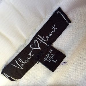 Velvet Heart Skirts - Cream Pleated Midi Skirt Size Large Velvet Heart Skirts - Cream Pleated Midi Skirt Size Large