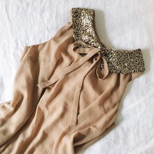 New Look | Blouse with Sparkly Peter Pan Collar