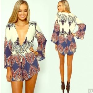Boho style a line romper • "Boho babe romper"