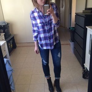 🌟SALE🌟Paige Denim "Trudy" plaid shirt