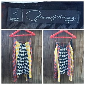 Patterson J. Kinkaid Tops - Abstract Houndstooth Flowy Tunic Tank Size Large Patterson J. Kinkaid Tops - Abstract Houndstooth Flowy Tunic Tank Size Large