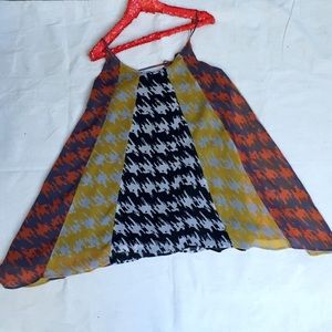Patterson J. Kinkaid Tops - Abstract Houndstooth Flowy Tunic Tank Size Large Patterson J. Kinkaid Tops - Abstract Houndstooth Flowy Tunic Tank Size Large