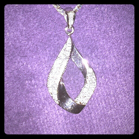 Sterling Silver Necklace and Pendant - Picture 1 of 2