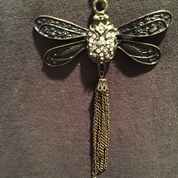 Vintage dragonfly necklace