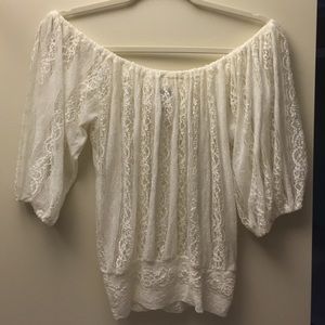 Bohemian lace crop top