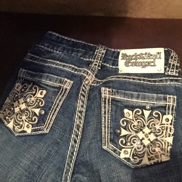 Rock & roll cowgirl girls jeans