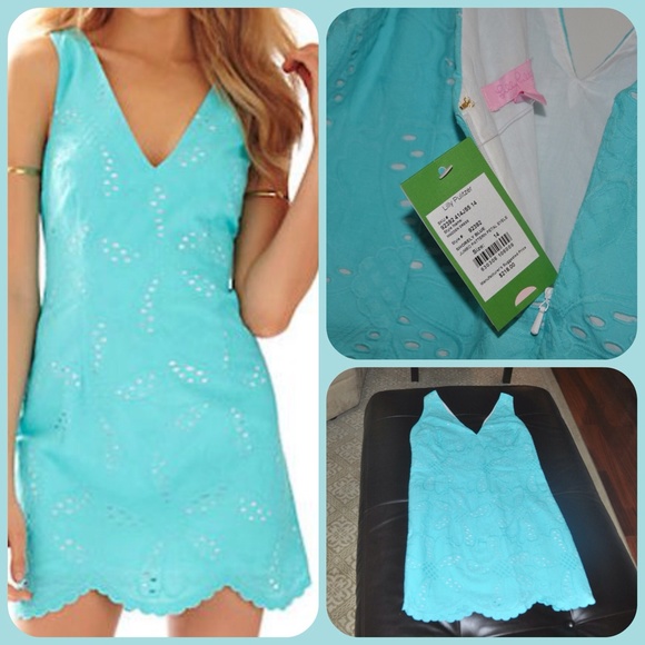 2015 Lilly Pulitzer BNWT Madden Dress Shorely Blue