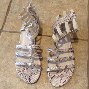 New Steve Madden snake print gladiator sandals