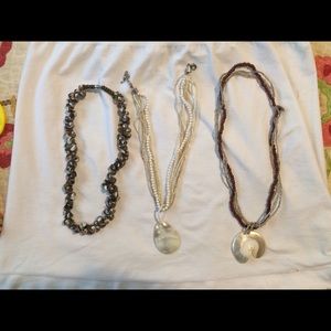 3 beachy necklaces