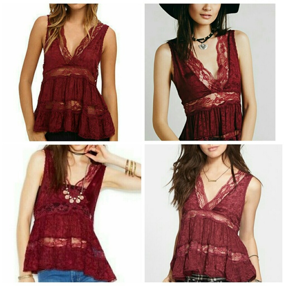 Free People Lace Inset Cami - Picture 3 of 4