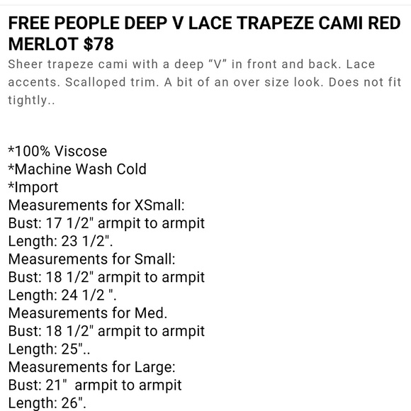 Free People Lace Inset Cami - Picture 4 of 4