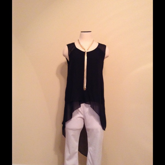 High low Bcbg silk shirt