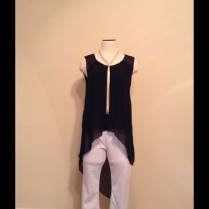 High low Bcbg silk shirt