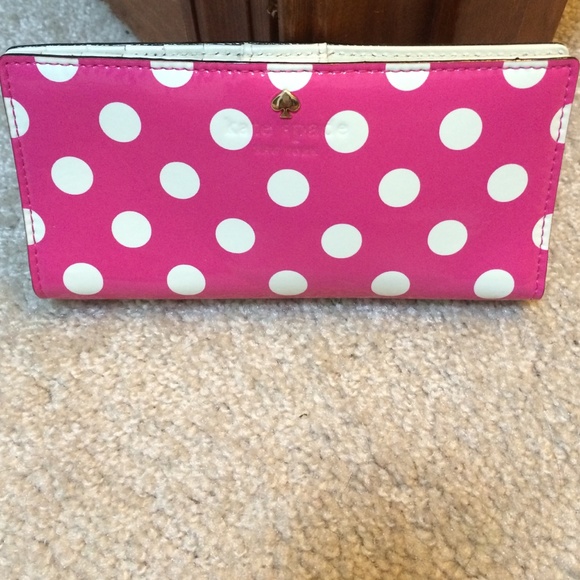 Kate Spade polka dot wallet