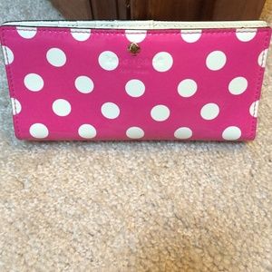 Kate Spade polka dot wallet