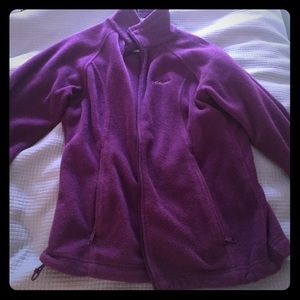 Columbia purple women's medium fleece jacket