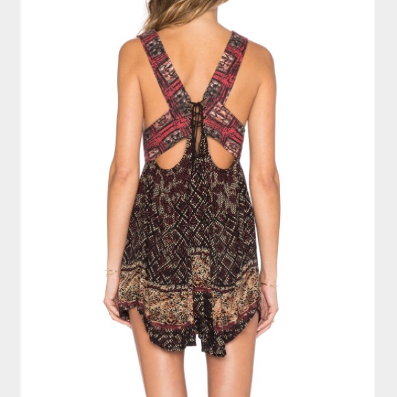 Free people summer red tunic - Picture 2 of 3