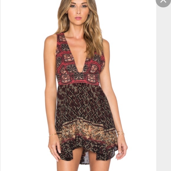 Free people summer red tunic - Picture 3 of 3