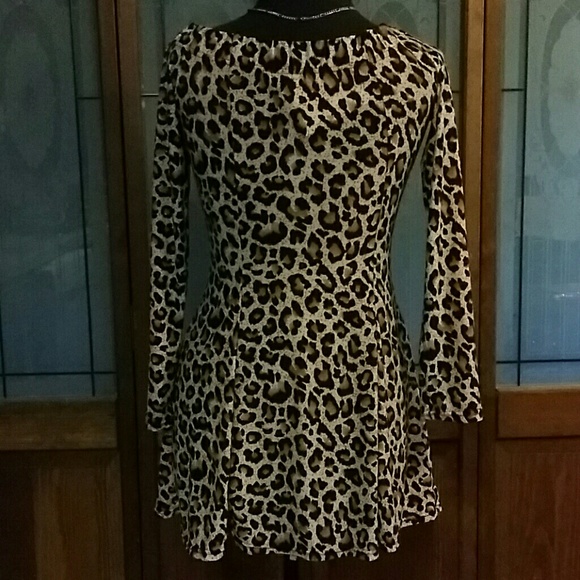 On Hold Animal Print Mini Dress - Picture 3 of 4