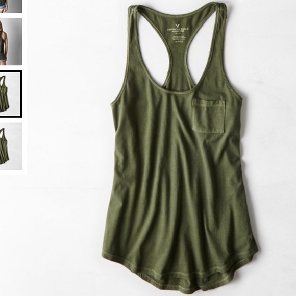 American Eagle Outfitters Tops - New American Eagle Women's Pocket Racerback Tank