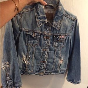 Destroyed denim jacket