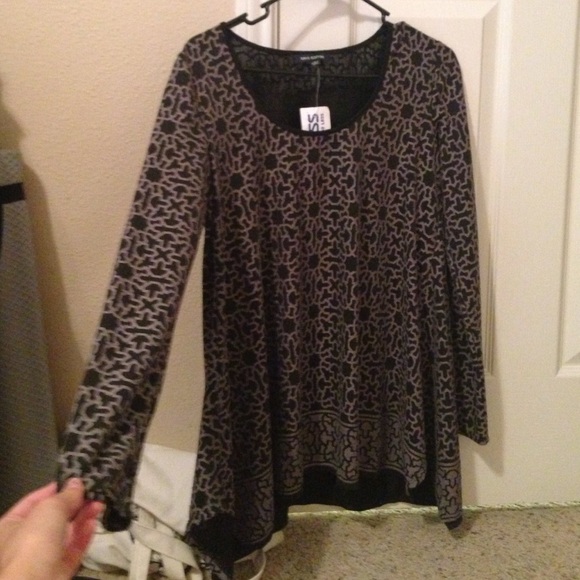 High Quality Geometric Printed Tunic