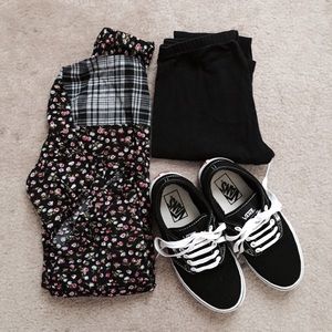 Vans // Classic Black and White Vans