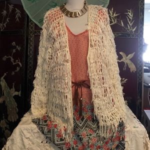 Cream Blazer with Tassels