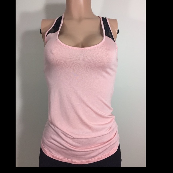 🆕😍 Kardashian Kollection Lace Back Tank Pink - Picture 2 of 3