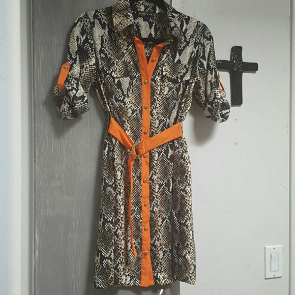 Classic Alligator Belt Dress