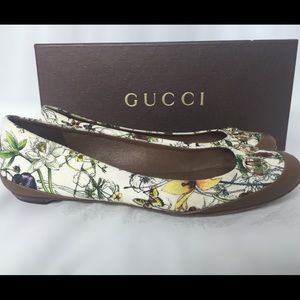 Gucci Floral Flats