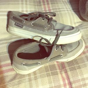 Gray Converse Boat Shoes