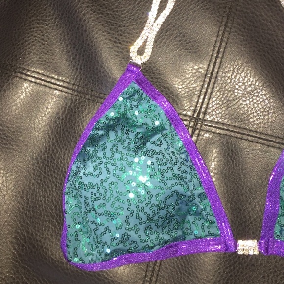 Teal Purple Custom Ravish Sands Competition Bikini - Picture 2 of 7