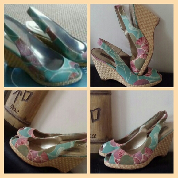 Nine West Sling Back Wedges - Picture 2 of 4