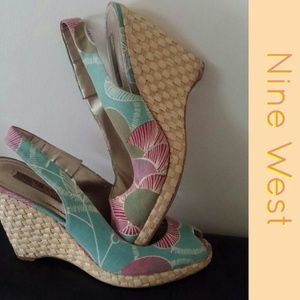Nine West Sling Back Wedges