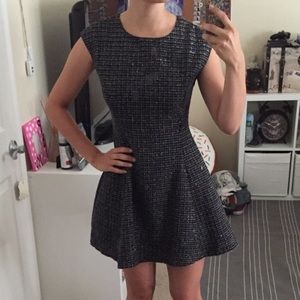 Black dress with silver sparkles