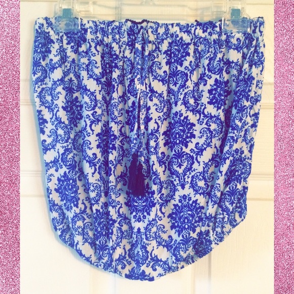 Strapless Crop Top - Picture 2 of 3