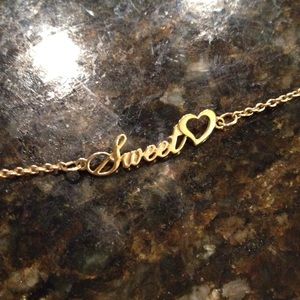 Ladies Gold Plated 9' Ankle Bracelet